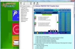 manual software belajar soal tes toefl