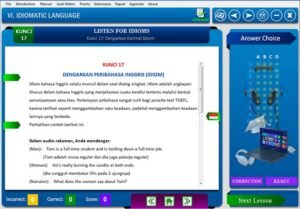 Software belajar soal tes toefl Listening