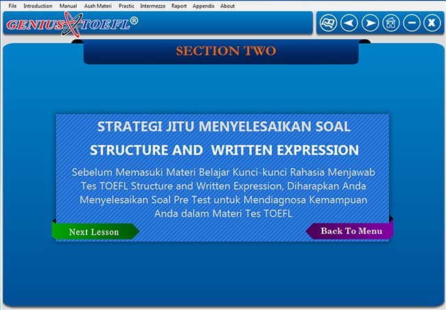 software belajar soal tes toefl