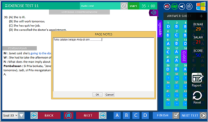 halaman latihan tes catatan belajar genius toefl-k