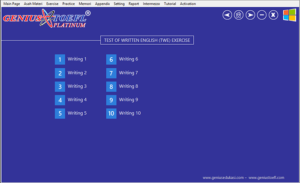 halaman exercise writing genius toefl platinum