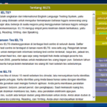 appendix informasi tentang tes ielts, band ielts, petunjuk tes, tip dan trik tes ielts, vocabulary