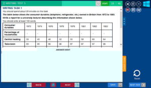 writing test